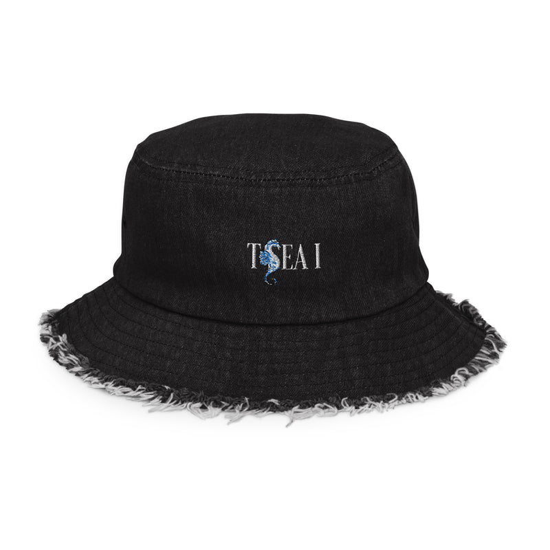 Cal OG Distressed denim bucket hat – TeezThatTalk